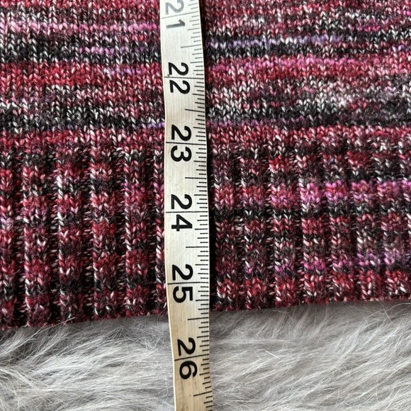 Columbia Sweater Sz M Red Turtleneck Stripe Outdoor Winter Hiking Casual Womens - Picture 8 of 9